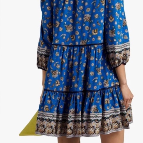 EXCELLENT CONDITION- Veronica Beard Hawken Floral stretch silk mini dress - Picture 4 of 14